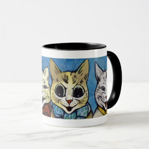 Mug Différents Chats Regardent, Louis Wain