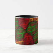 Mug Différents montages d'images, brique, rouge, vert, (Centre)