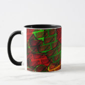 Mug Différents montages d'images, brique, rouge, vert, (Gauche)
