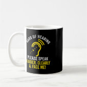 Mug Difficile d'oreille ASL Audience Défenseurs Sourds (Gauche)