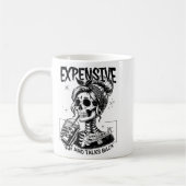 Mug Difficulté Coûteuse Et Parle En Retour Fête Des Mè (Gauche)