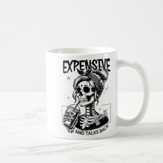 Mug Difficulté Coûteuse Et Parle En Retour Fête Des Mè (Droite)