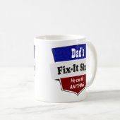 Mug Difficulté-il du papa magasin - personnaliser avec (Devant droit)