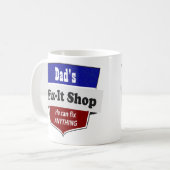 Mug Difficulté-il du papa magasin - personnaliser avec (Devant gauche)