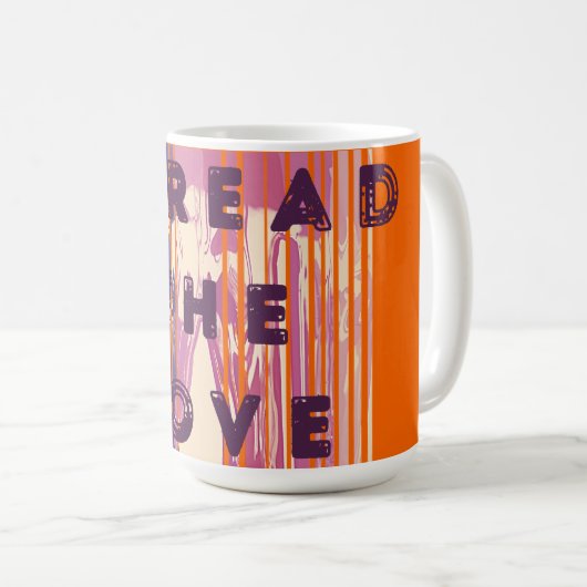 Mug Diffuser L'Amour Fondu Couleurs Citations Positive (Devant droit)