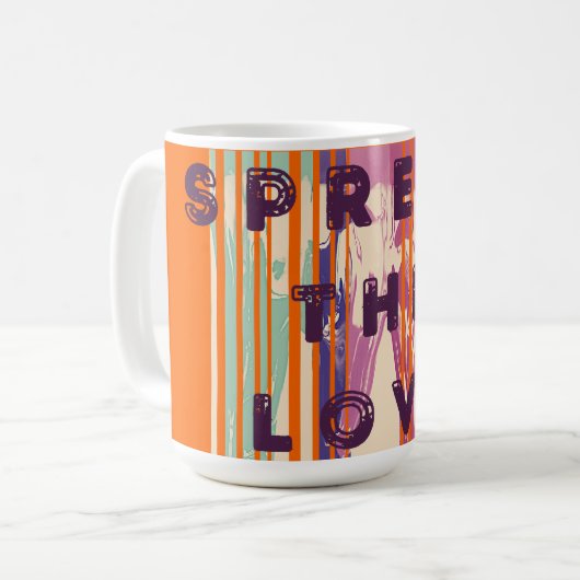 Mug Diffuser L'Amour Fondu Couleurs Citations Positive (Devant gauche)