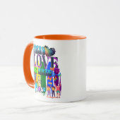 Mug Diffuser l'amour pas haïr | Fierté LGBTQI+ (Devant gauche)