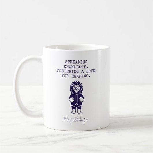 Mug Diffuser les connaissances et inspirer l'amour de  (Gauche)