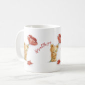 Mug Diffusez la joie mignonne teddy inspiration coutum (Devant gauche)