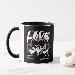 Mug Diffusion de streetwear urbain Amour