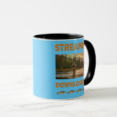 Mug Diffusion en continu et téléchargement Pêche à la  (Devant droit)