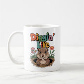 Mug Diggin Life Funny Gopher (Gauche)