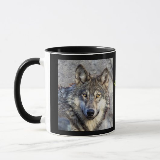 Mug Dignité de loup gris (Gauche)