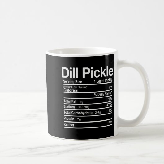 Mug Dill Ckle Nutrition Facts Funny Thanksgiving Chris (Droite)