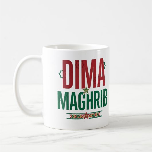 Mug DIMA MAGHRIB Casquette | Fierté marocaine (Gauche)