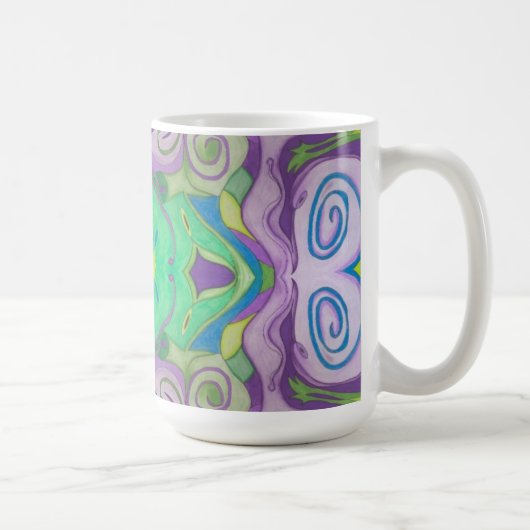 Mug d'Imaginaire vert pourpre (Droite)