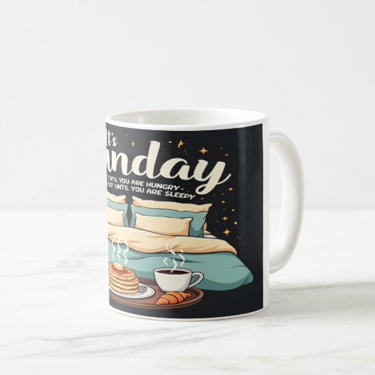 Mug dimanche (Devant droit)