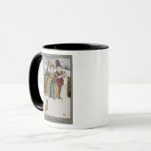 Mug Dimanche matin, carte victorienne (Devant gauche)