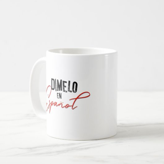 Mug Dimelo En Espanol Professeur espagnol bilingue (Devant gauche)