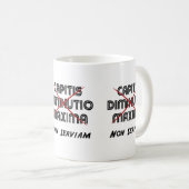 Mug diminution de tête maxima non serviam (Devant droit)