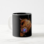 Mug d'impression de vache Highland "SuGaR LuMP oN (Devant gauche)
