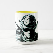 Mug d'impression d'image du soldat (Centre)