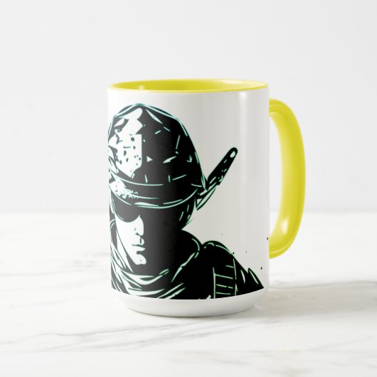 Mug d'impression d'image du soldat (Devant droit)