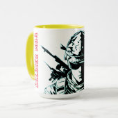 Mug d'impression d'image du soldat (Devant gauche)
