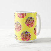 Mug d'impression Mandala coloré (Devant droit)