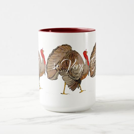 Mug Dinde d'action de la couleur complète (Centre)