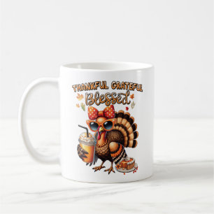 Mug Dinde de football reconnaissant bénie