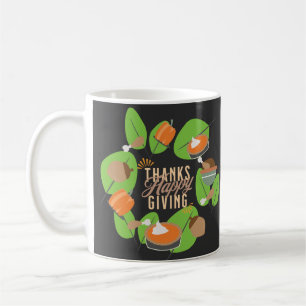 Mug Dinde de la fête d'Action de grâce Citrouille Verd