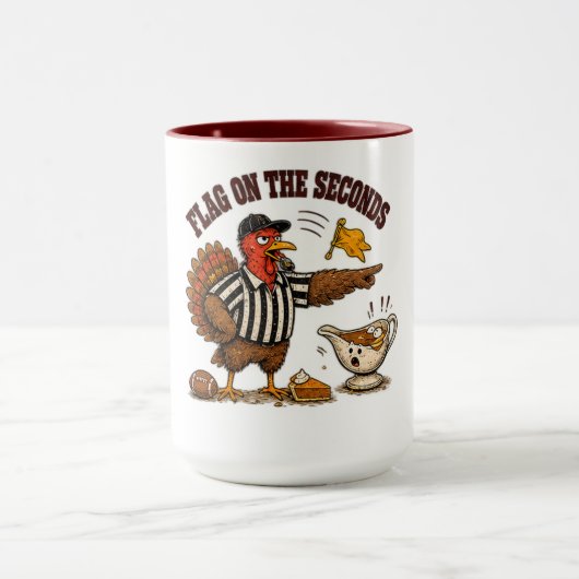 Mug Dinde de l'heure de Thanksgiving Design (Centre)