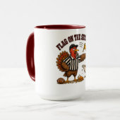 Mug Dinde de l'heure de Thanksgiving Design (Devant gauche)