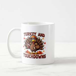 Mug Dinde de Thanksgiving et touchés de football Joueu