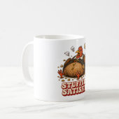 Mug Dinde de Thanksgiving farcie et satisfaite (Devant gauche)