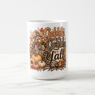 Mug Dinde de Thanksgiving Gobble Gobble Y'all