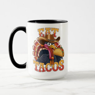 Mug Dinde de Thanksgiving Manger des Tacos Drôle Mexi