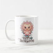 Mug Dinde de Thanksgiving mignonne (Gauche)