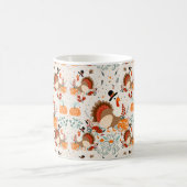 Mug Dinde de Thanksgiving Motif d'Automne (Centre)