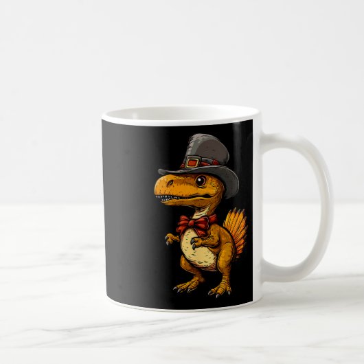 Mug Dinde drôle de dinosaure de Thanksgiving de dinde  (Droite)