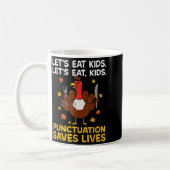 Mug Dinde drôle de grammaire de Thanksgiving pour homm (Gauche)