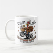 Mug Dinde drôle de Thanksgiving Tricycle | Rétro Potlu (Gauche)