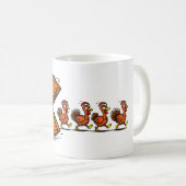 Mug Dinde drôle mangeant une tarte de Thanksgiving, je (Devant droit)