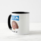 Mug Dinde en route pour les portes de perle (Devant gauche)
