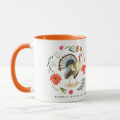 Mug Dinde florale de Thanksgiving (Gauche)