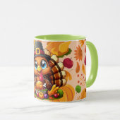 Mug Dinde mignonne #5 (Devant droit)