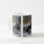 Mug Dinde sauvage orientale, grand dindon se pavanant (Devant gauche)