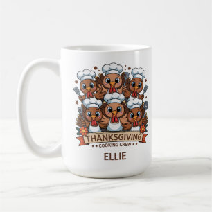Mug Dindes de l'équipe de cuisine de Thanksgiving