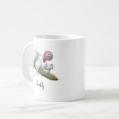 Mug Dindon de fusée de Thanksgiving (Devant gauche)